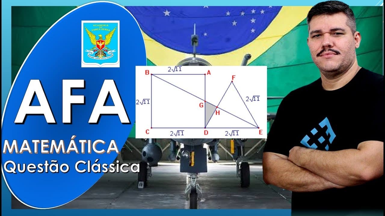 Thumbnail: 🔺 UMA QUESTÃO CLÁSSICA DA AFA - Geometria Plana