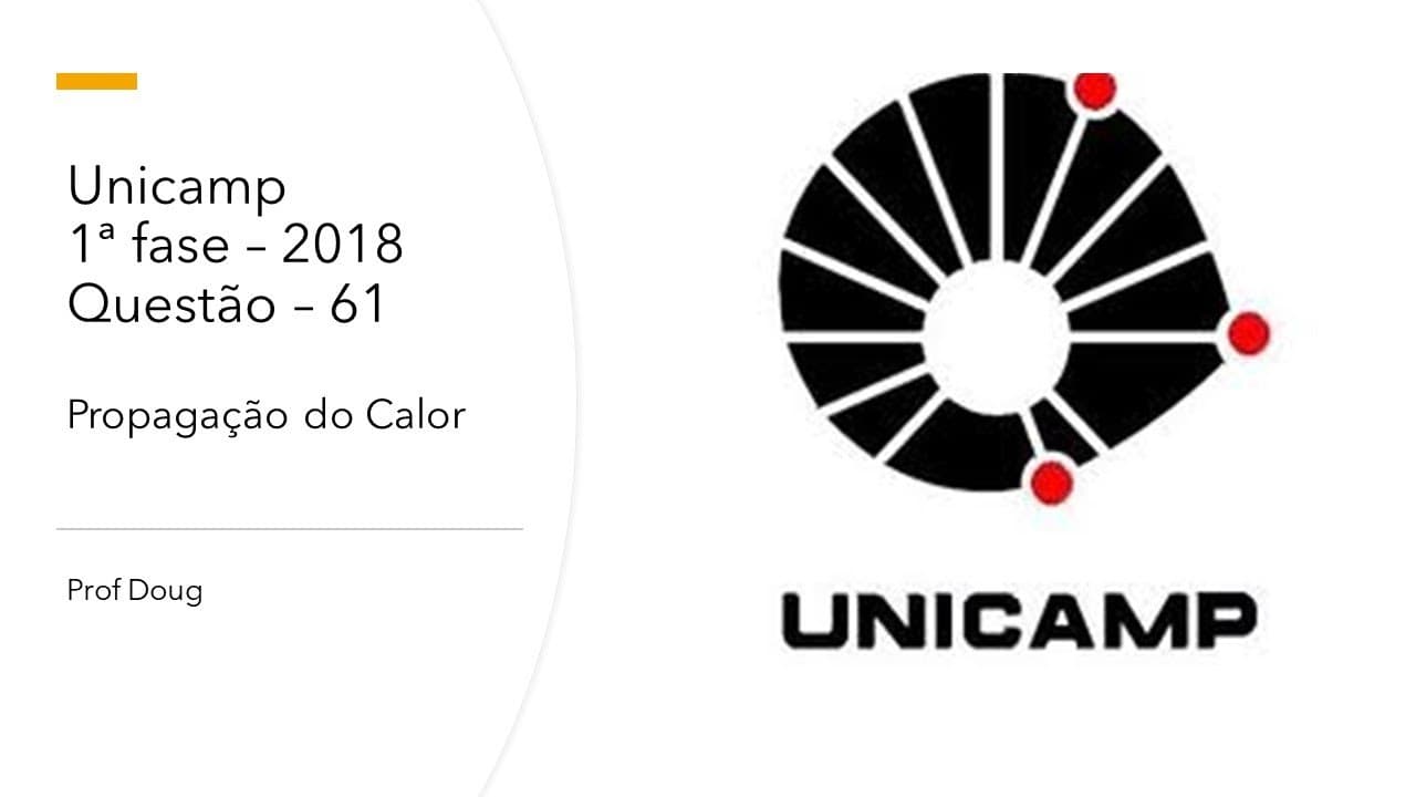 Thumbnail: Unicamp 2018 - 1ª Fase - Propagação do calor