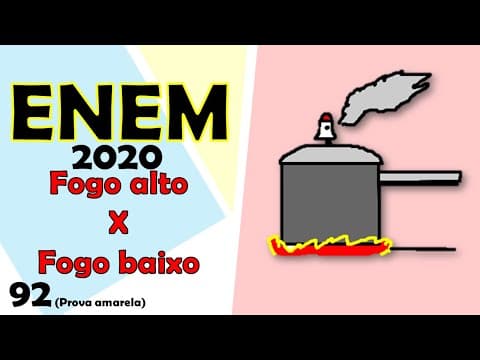 Thumbnail da aula: (ENEM - 2020) As panelas de pressão reduzem o tempo de cozimento dos alimentos por elevar...