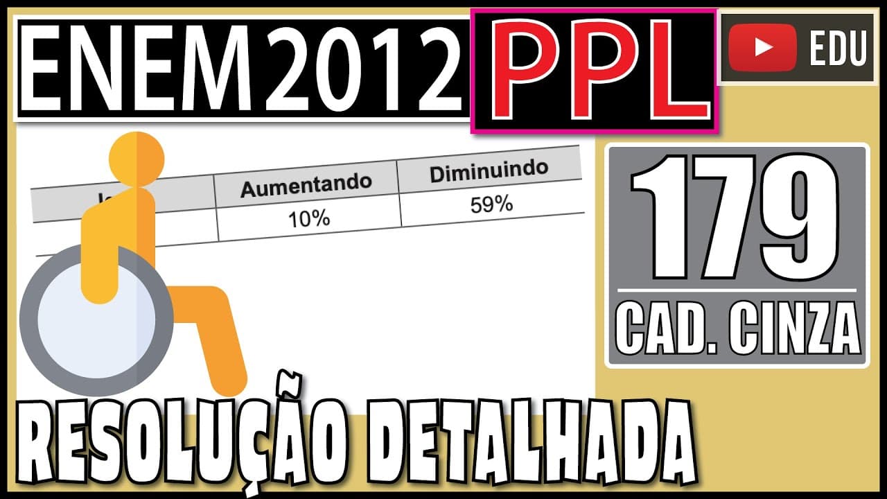 Thumbnail: [ENEM 2012 PPL] 179 📓 PORCENTAGEM No ano de 2010 o DataSenado realizou uma pesquisa intitulada