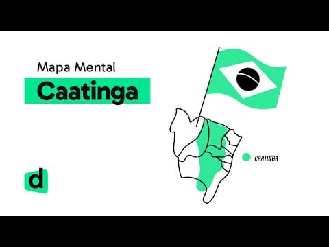 Thumbnail da aula: CAATINGA | GEOGRAFIA | Mapa Mental | Quer Que Desenhe