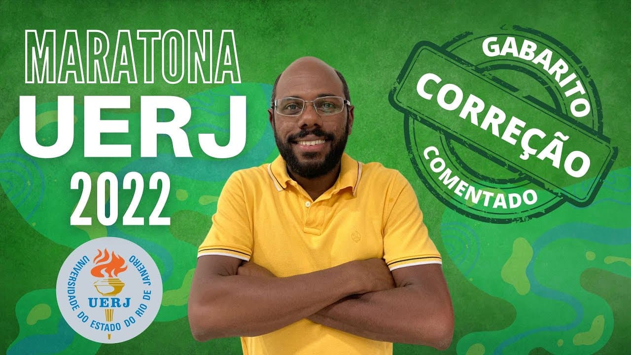 Thumbnail: #uerj2022 Gabarito comentado UERJ 2022