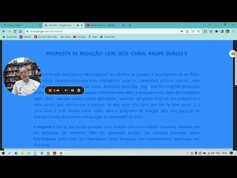 Thumbnail da aula: Proposta de tema para redação da Uerj 2023 e curso completo de redação
