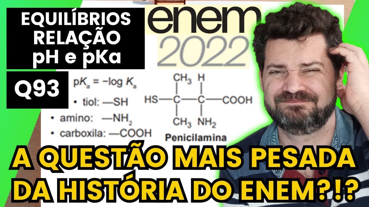 Thumbnail: ✏️ENEM 2022 | A penicilamina é um medicamento de uso oral utilizado no tratamento de várias doenças.