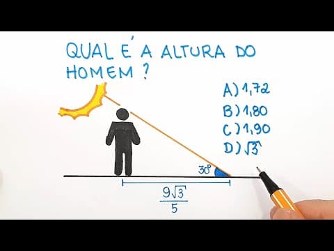 Thumbnail da aula: 🔥 HELP MATEMÁTICA BÁSICA - Desafios - Triângulo Trigonometria #18 🔥