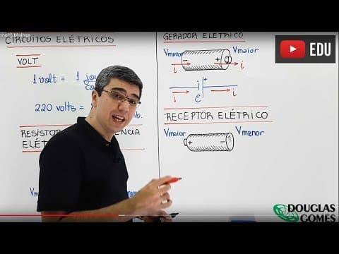 Thumbnail da aula: Circuitos elétricos (leis de Kirchhoff) Malhas