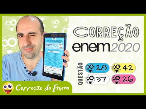 Thumbnail da aula: [CORREÇÃO DO ENEM] Questão 28 - Enem 2020 impresso - Prova azul ▷ Bum bum tam tam: flauta envolvente