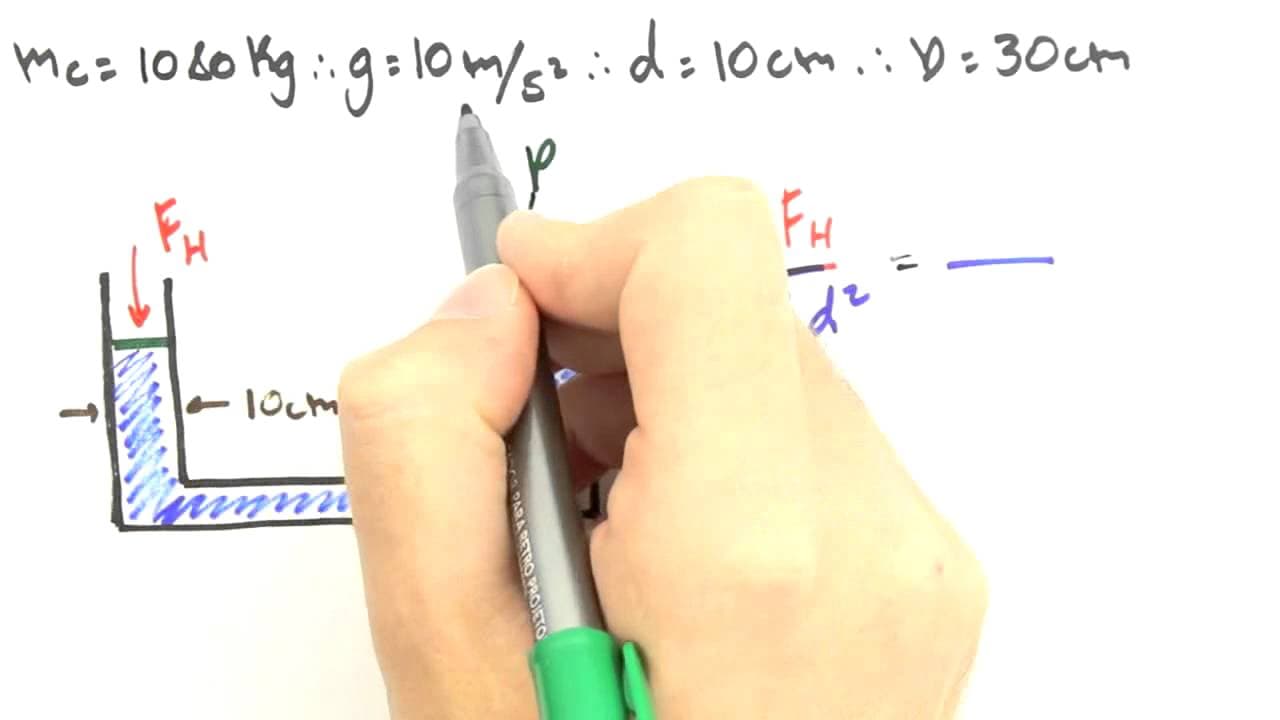 Thumbnail: Me Salva! Extensivo de Física - HIDEX01 - Exercício de Hidrostática: Usando o Princípio de Pascal