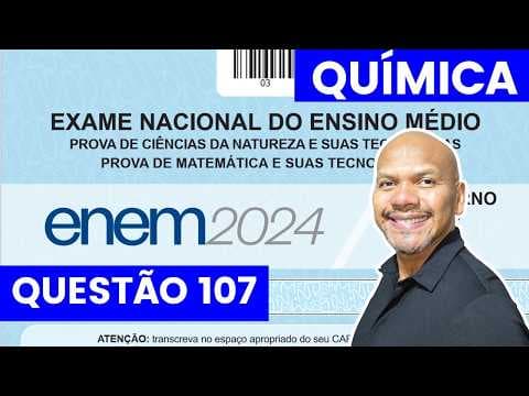 Thumbnail da aula: Enem 2024 - Resolução de Química - Com base em testes realizados em ratos, concluiu-se que os compos