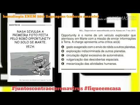 Thumbnail da aula: Enem 2014 questão 99 caderno amarelo linguagens