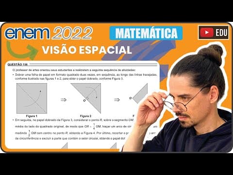 Thumbnail da aula: [ENEM 2022] 156 📘 VISÃO ESPACIAL O professor de artes orientou seus estudantes a realizarem a