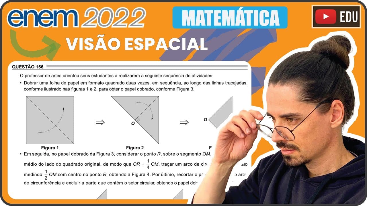 Thumbnail: [ENEM 2022] 156 📘 VISÃO ESPACIAL O professor de artes orientou seus estudantes a realizarem a