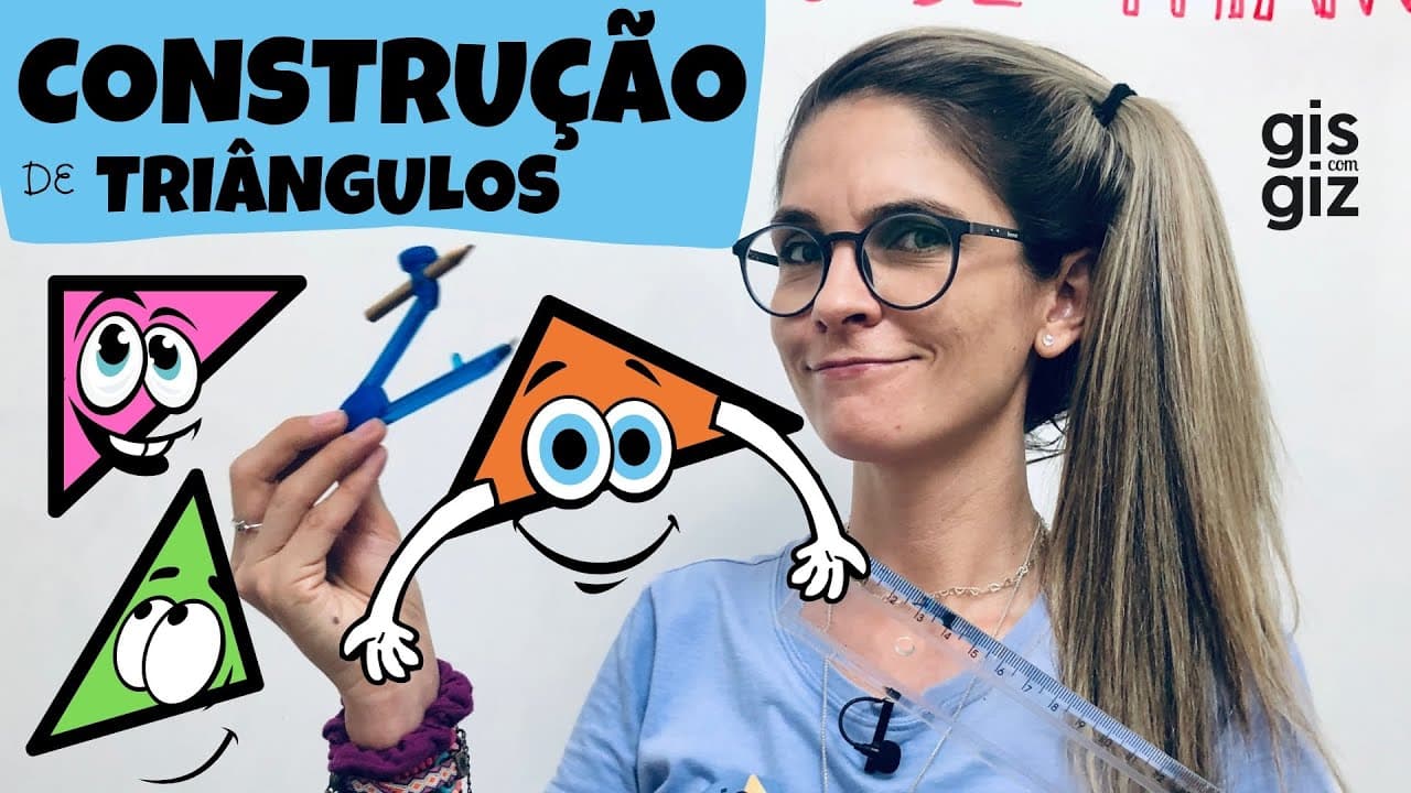 Thumbnail: CONSTRUÇÃO DE TRIÂNGULOS COM REGUA E COMPASSO