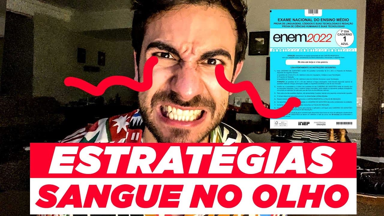 Thumbnail: ⚠️ VEJA URGENTEMENTE ANTES DO ENEM!! Sua aprovação DEPENDE disso