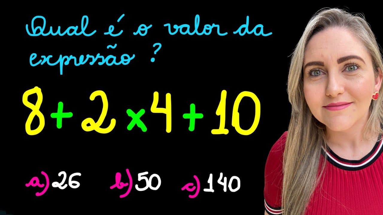 Thumbnail: DICA IMPORTANTE DE EXPRESSÃO NUMÉRICA! CUIDADO PARA NÃO ERRAR A ORDEM DAS OPERAÇÕES! EXPLICAÇÃO!