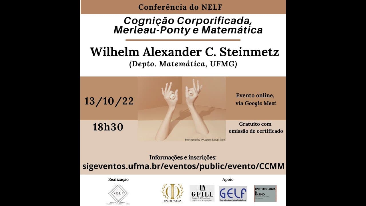 Thumbnail: Cognição Corporificada, Merleau Ponty e Matemática - Wilhelm Alexander C. Steinmetz (UFMG)