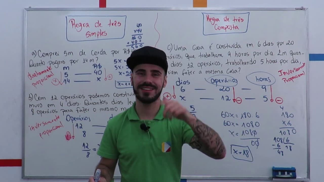 Thumbnail: Matemática - Regra de três simples e composta