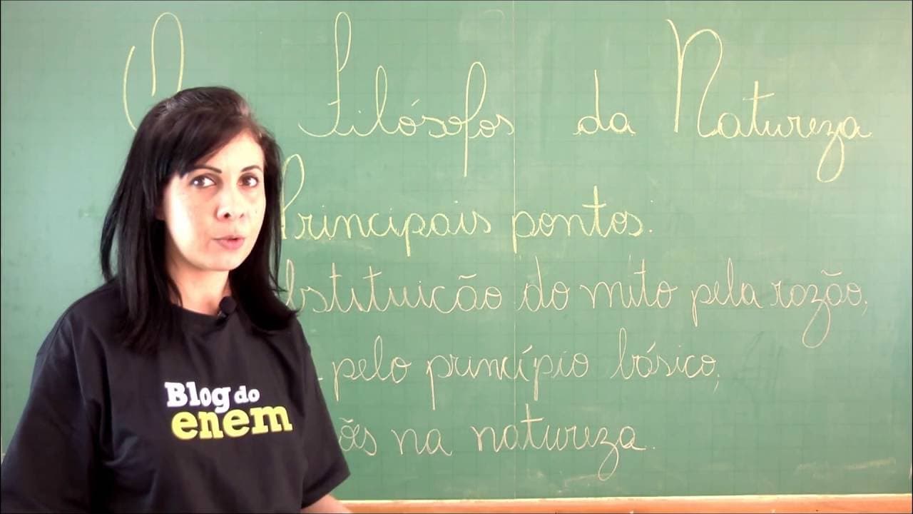 Thumbnail: FILÓSOFOS DA NATUREZA | RESUMO DE FILOSOFIA | Prof. Paula Pille