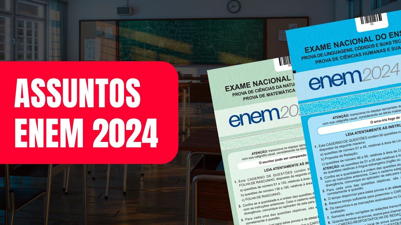 Thumbnail: Todos os assuntos que caíram no ENEM 2024 | ProEnem