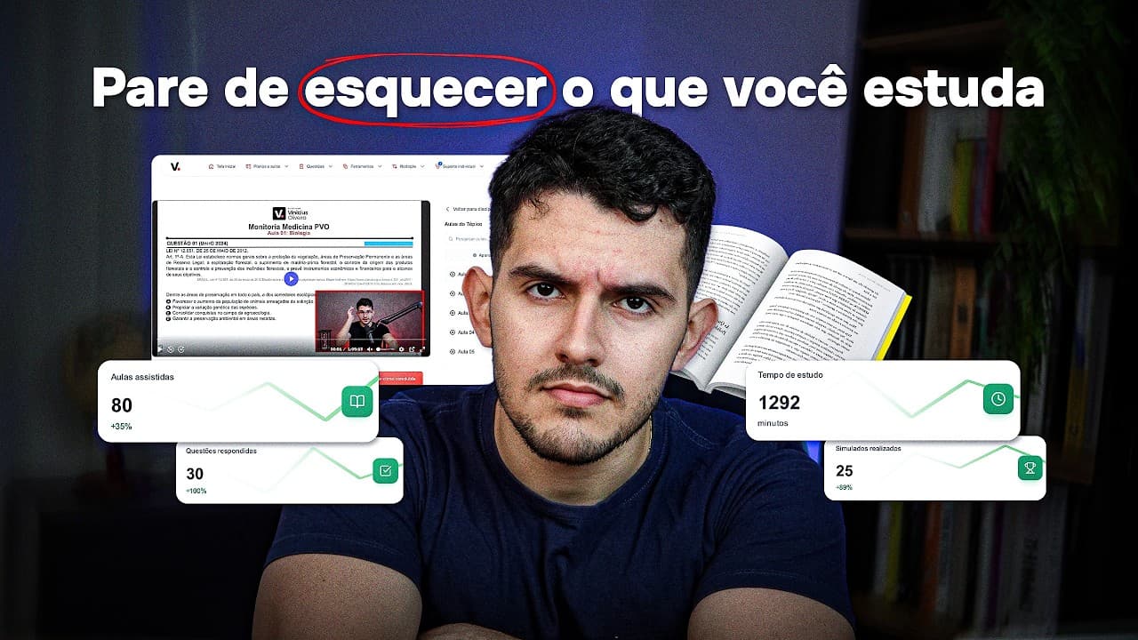 Thumbnail: ESTUDE ASSIM para o ENEM e NÃO ESQUEÇA NADA!