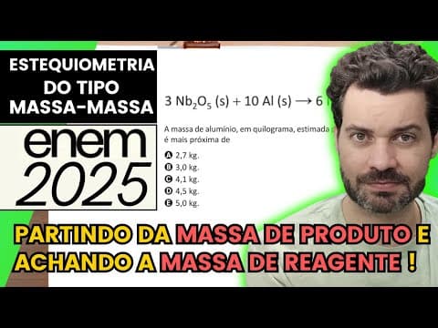 Thumbnail da aula: ✏️ENEM 2025 | O Brasil é o maior produtor mundial de nióbio (massa molar = 93 g mol -1), metal
