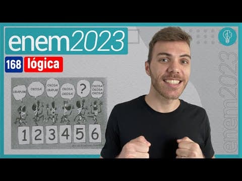 Thumbnail da aula: ENEM 2023 - As características culturais variam de povo para povo. Há notícias de um povo , - LÓGICA