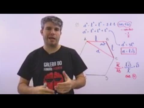 Thumbnail da aula: Matemática - Leis dos senos e dos cossenos