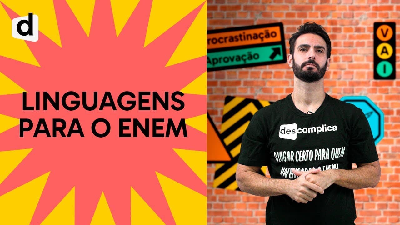 Thumbnail: COMO ESTUDAR LINGUAGENS PARA O ENEM | PLANTÃO DESCOMPLICA