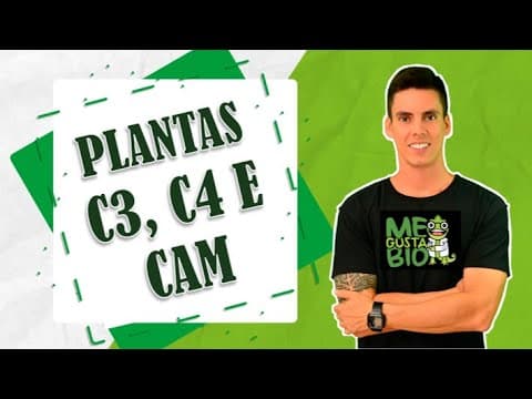 Thumbnail da aula: PLANTAS C3, C4 E CAM - RESUMO PROFESSOR GUSTAVO SCHMIDT