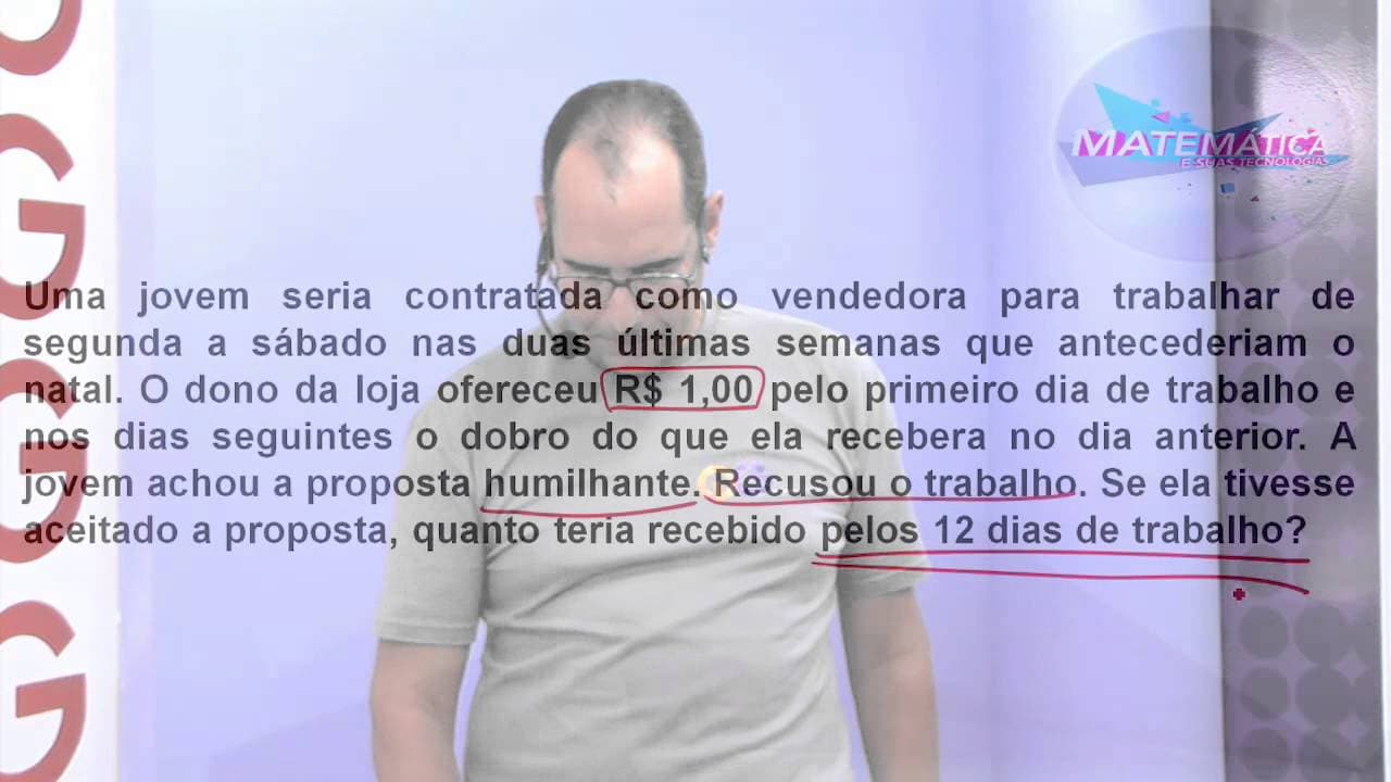 Thumbnail: Matemática: Progressão Geométrica - ENEM | QG Resolve