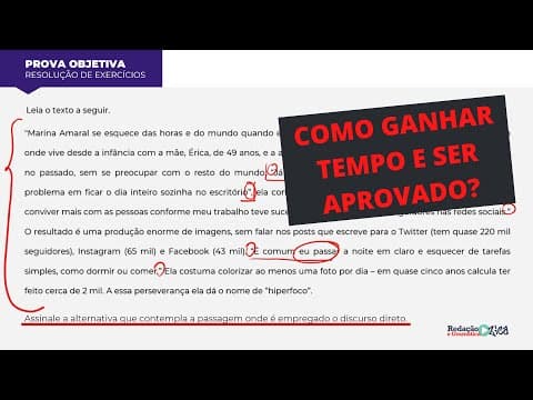 Thumbnail da aula: TÉCNICAS PARA RESOLUÇÃO DE QUESTÕES: DICAS PARA GANHAR TEMPO E SER APROVADO - Profa. Pamba