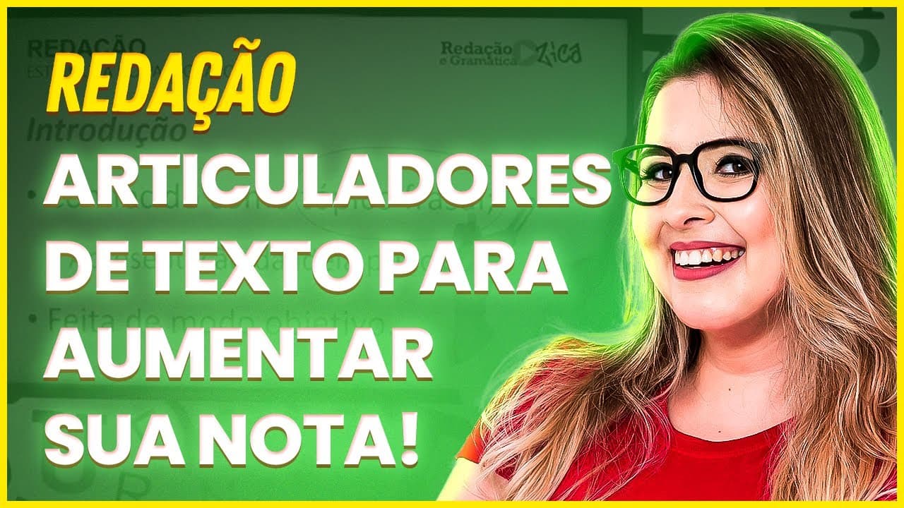 Thumbnail: ARTICULADORES TEXTUAIS PARA MELHORAR A SUA REDAÇÃO! - Profa. Pamba