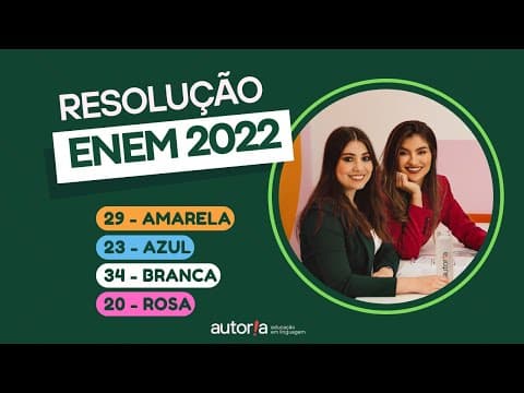 Thumbnail da aula: Enem 2022 - Autoria Linguagem - Questão 29 | Linguagens, prova amarela