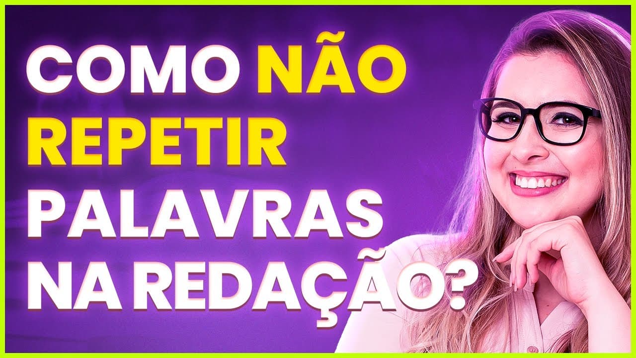 Thumbnail: VÍCIOS DE LINGUAGEM: COMO EVITAR REPETIÇÕES DE PALAVRAS NO TEXTO? - Professora Pamba