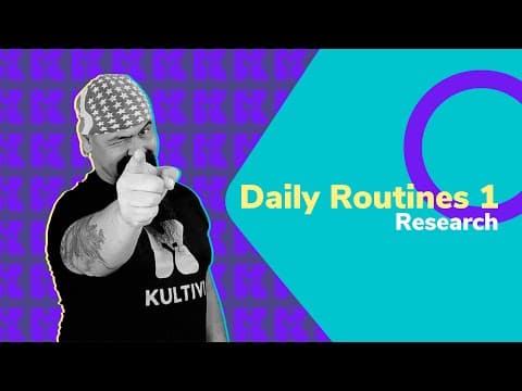 Thumbnail da aula: Inglês 2.0 | Kultivi | Daily Routines 1 - research | Prof. Rui Ventura