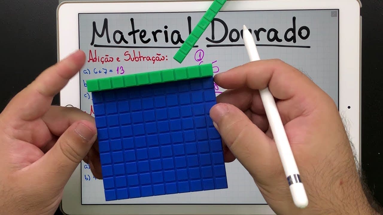 Thumbnail: 💡 Adição, Subtração, Números Inteiros e Decimais 👉🏻 Material Dourado da MMP