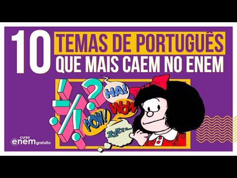 Thumbnail da aula: 10 DICAS DE PORTUGUÊS ENEM: COMO RESOLVER OS TEMAS QUE MAIS CAEM. Profe. Mercedes Bonorino.