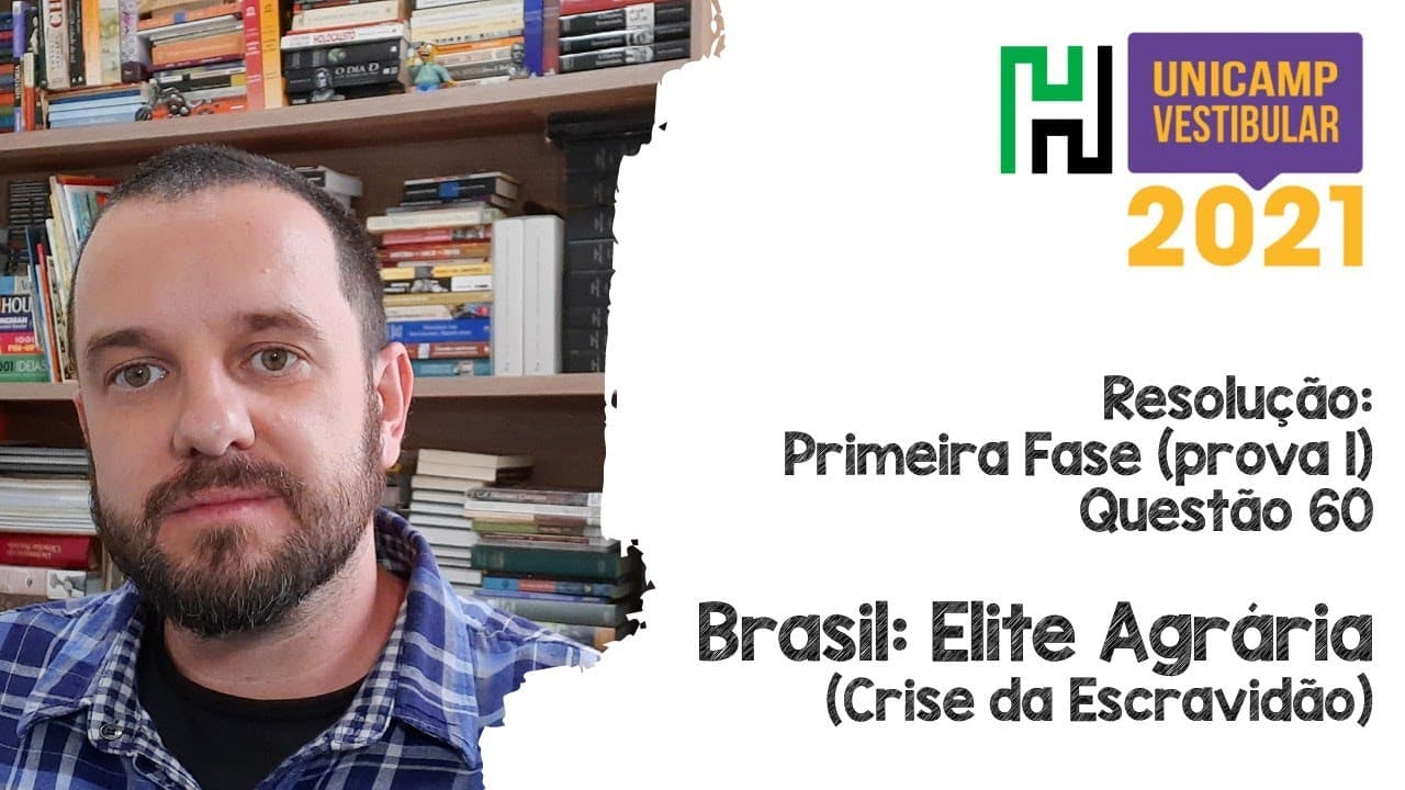 Thumbnail: Resolução: Unicamp 2021 História Q60 (Elite Agrária / Crise da Escravidão no Brasil)