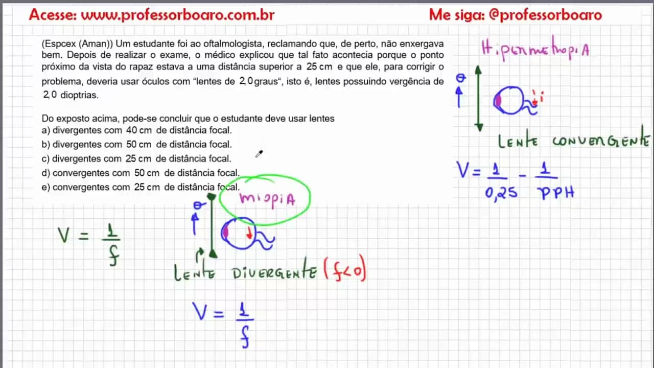 Thumbnail: EXERCÍCIOS PARA REVISÃO DE FÍSICA - Café com o Professor Boaro.