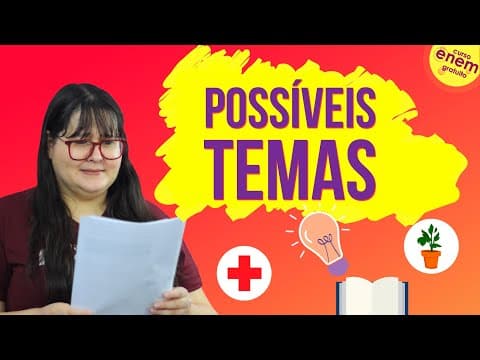 Thumbnail da aula: TEMAS QUE PODEM APARECER NA REDAÇÃO DO ENEM 2019 | Possíveis temas de Redação