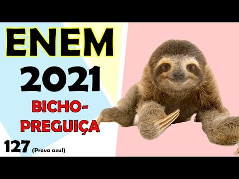 Thumbnail da aula: (ENEM – 2021) Estudo aponta que a extinção de preguiças gigantes, cuja base da dieta eram