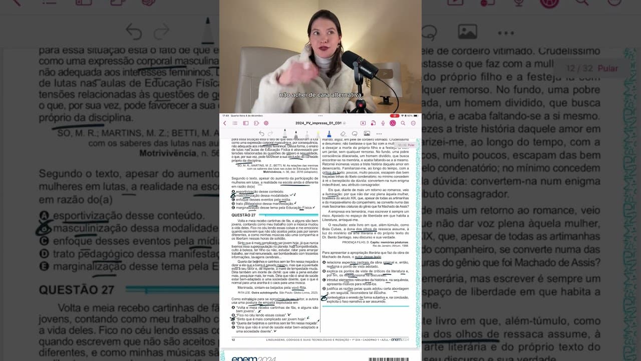 Thumbnail: Fazendo as questões do ENEM em menos de 1 minuto 26-30