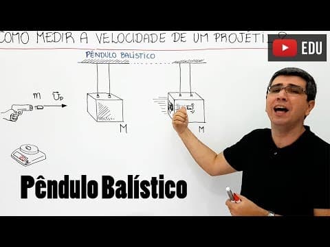 Thumbnail da aula: Que tiro foi esse tão veloz? Pêndulo balístico e a Física