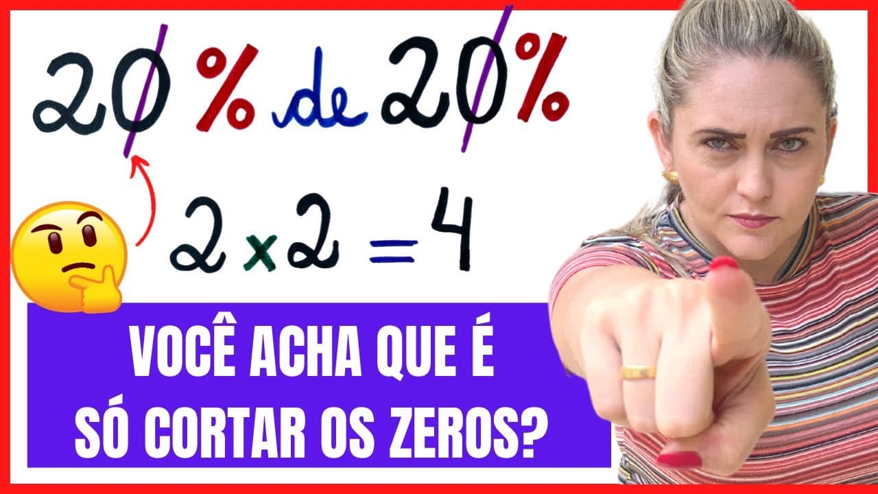 Thumbnail: NÃO SABE PORCENTAGEM? VEJA ESSA DICA!