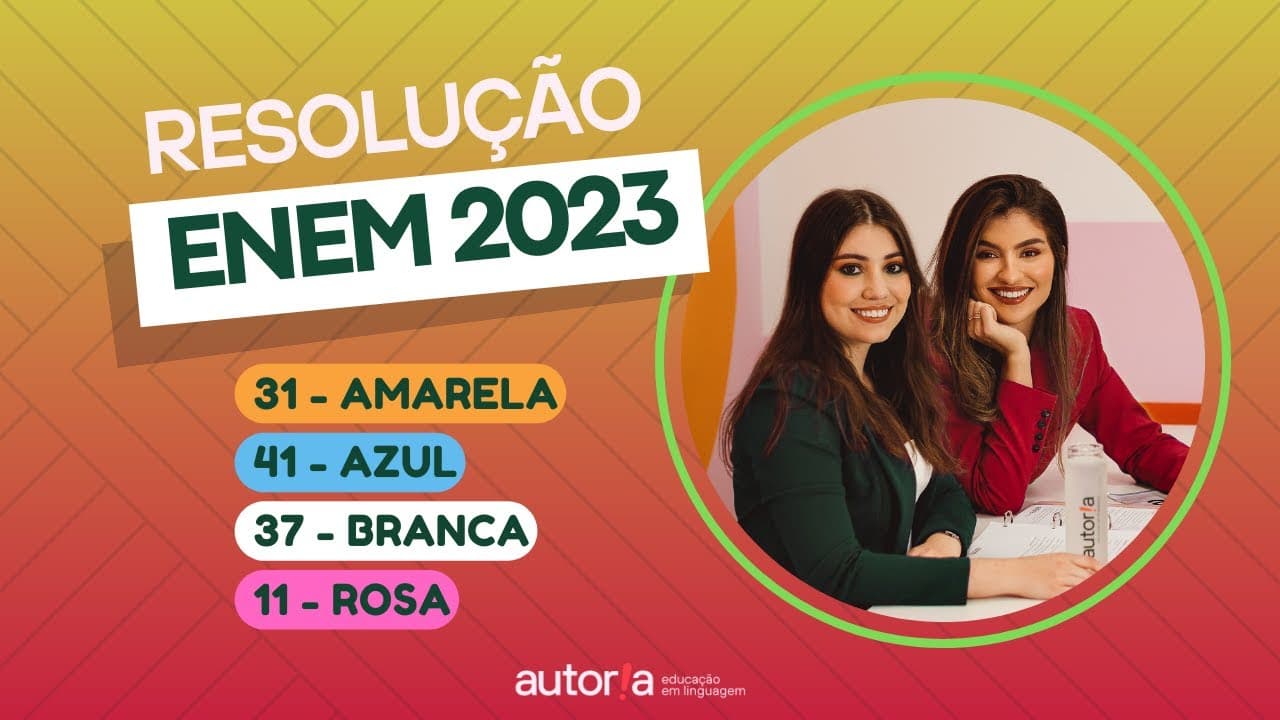 Thumbnail: Enem 2023 - Autoria Linguagem - Questão 31 | Linguagens, prova amarela