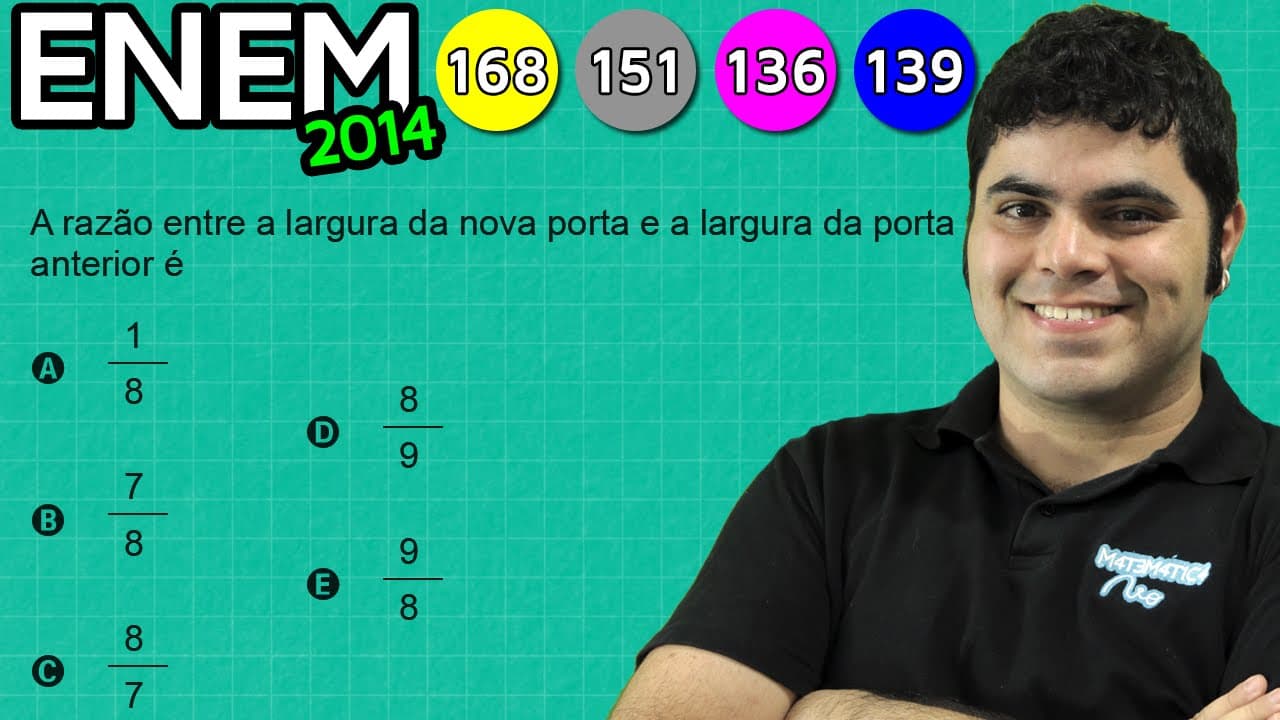 Thumbnail: ENEM 2014 Matemática #4 - Razão de Lados para Conservação de Área