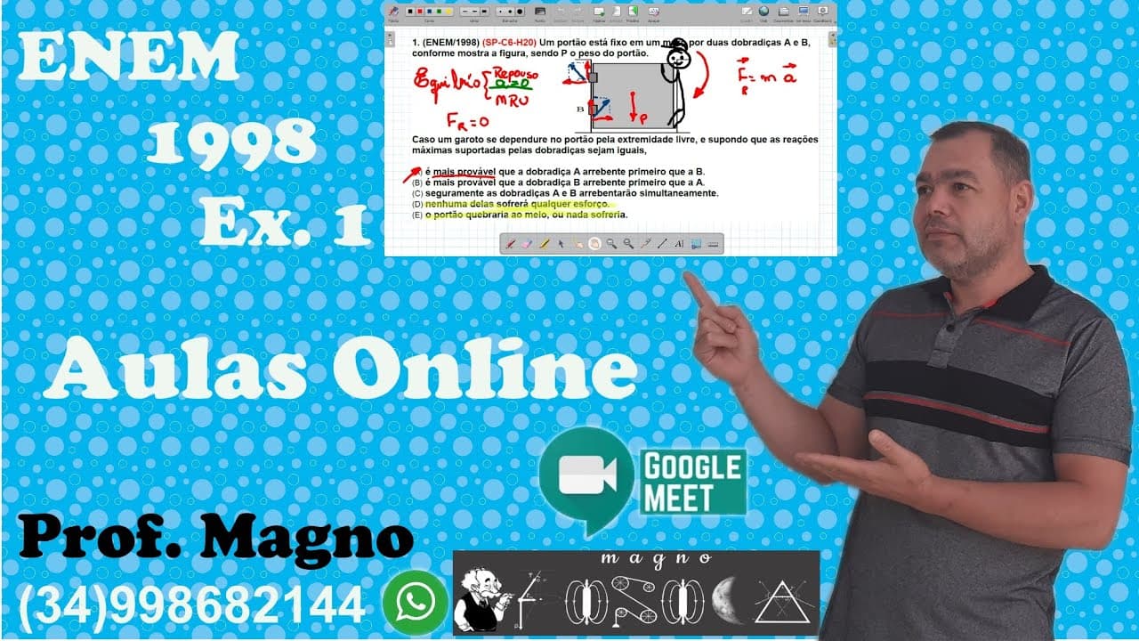Thumbnail: Enem 1998 - Física ex 1