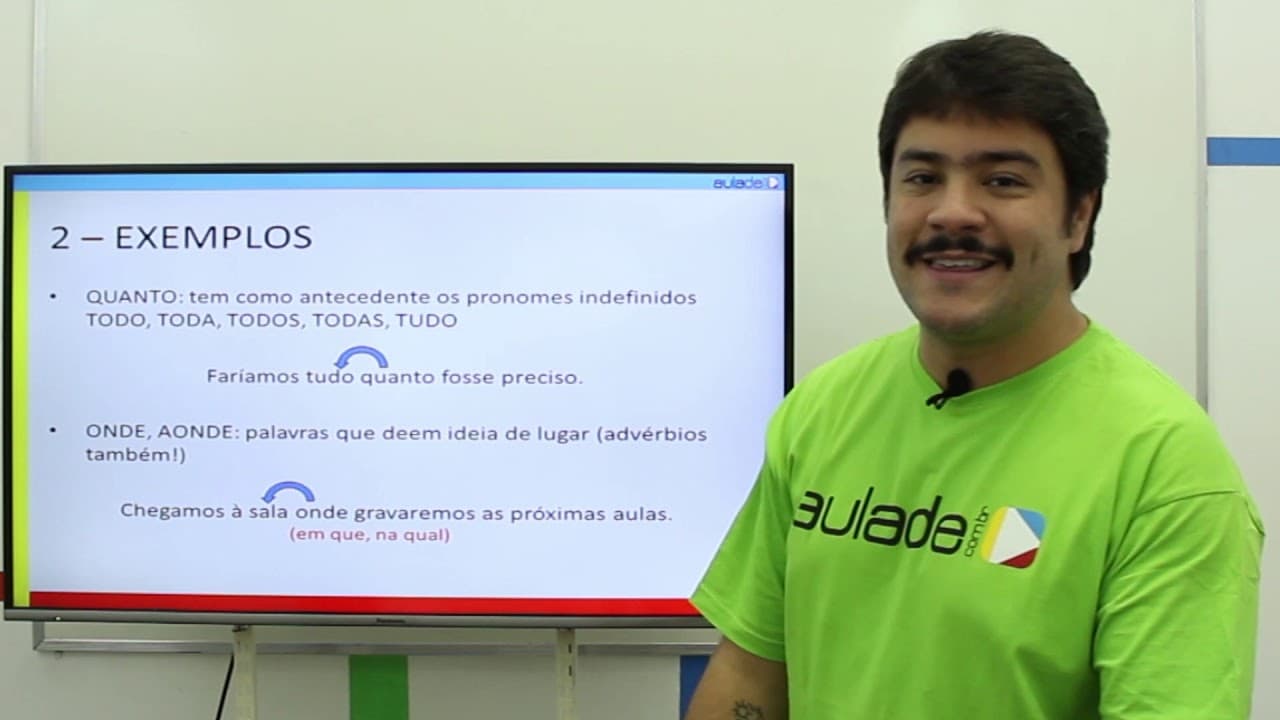 Thumbnail: Português - Pronome relativos, outros exemplos