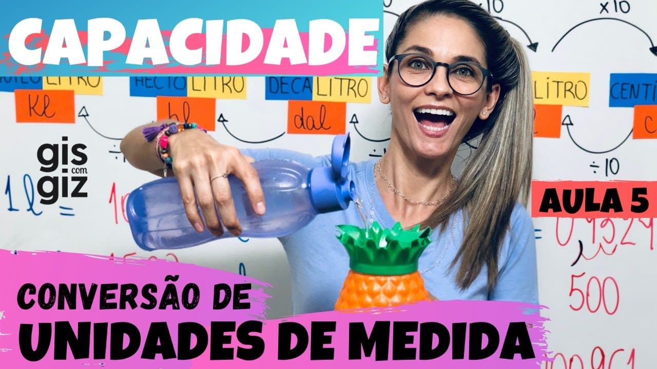 Thumbnail: MEDIDAS DE  CAPACIDADE - CONVERSÃO DE UNIDADES DE MEDIDA #05