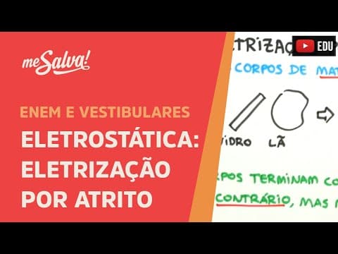 Thumbnail da aula: Me Salva! ELT05 - Eletrostática - Eletrização por atrito